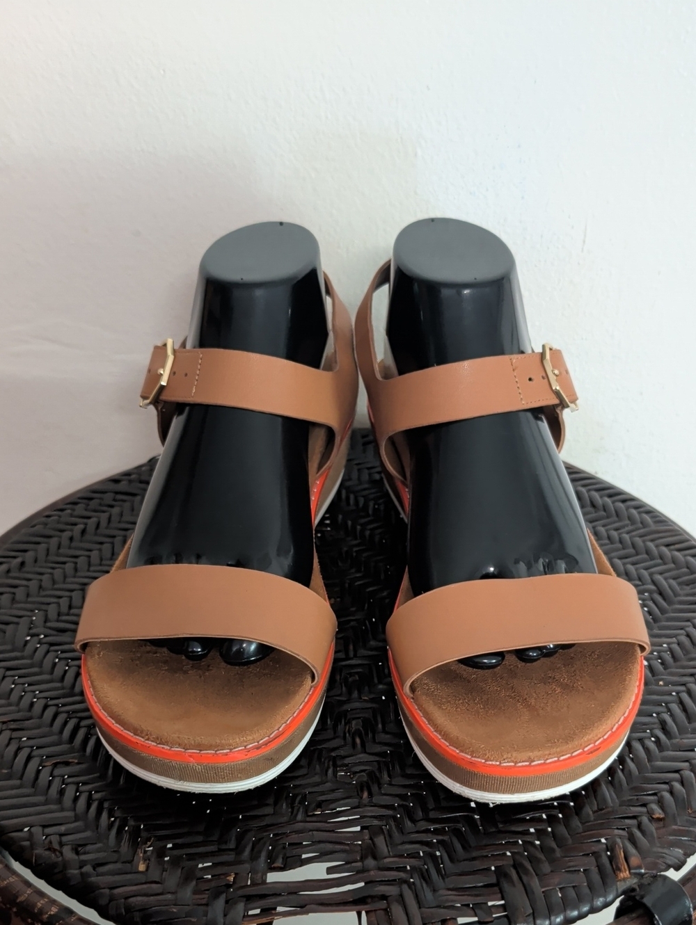 Cole Haan Grand Os Heels Sandals Size 9 B  Buckle Strap Open Toe - Picture 6 of 12